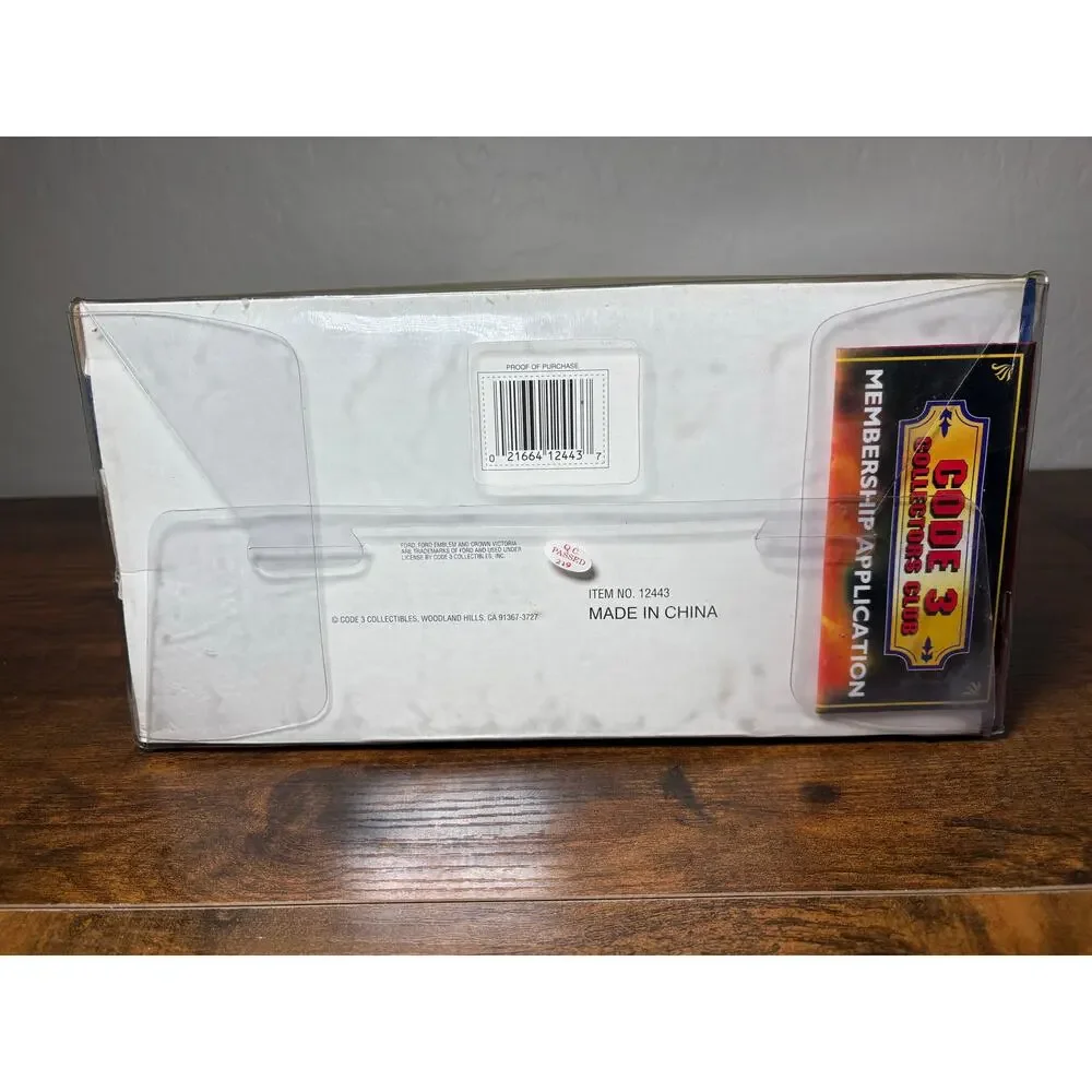Code 3 Colorado State Model Police Car Die Cast Model 1:24- Patch- New in Box‎